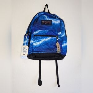 NWT JanSport Cross Town Plus 17" Backpack It's Electric
